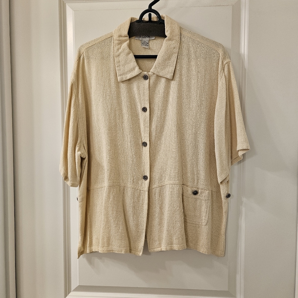 Silk woven shirt
